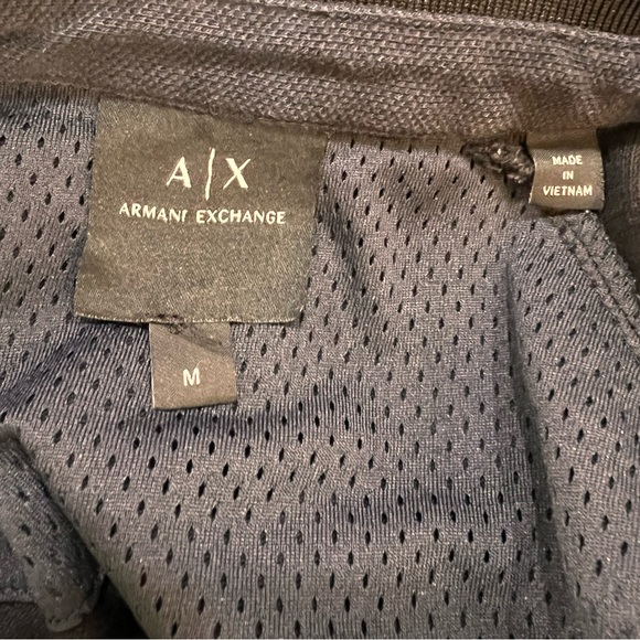 Armani Exchange Men's Black Polo Shirt Short Sleeve Collared, Logo. Size M - Picture 4 of 9